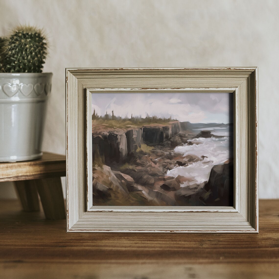 Aulavik National Park Vintage Oil Painting - Image 3