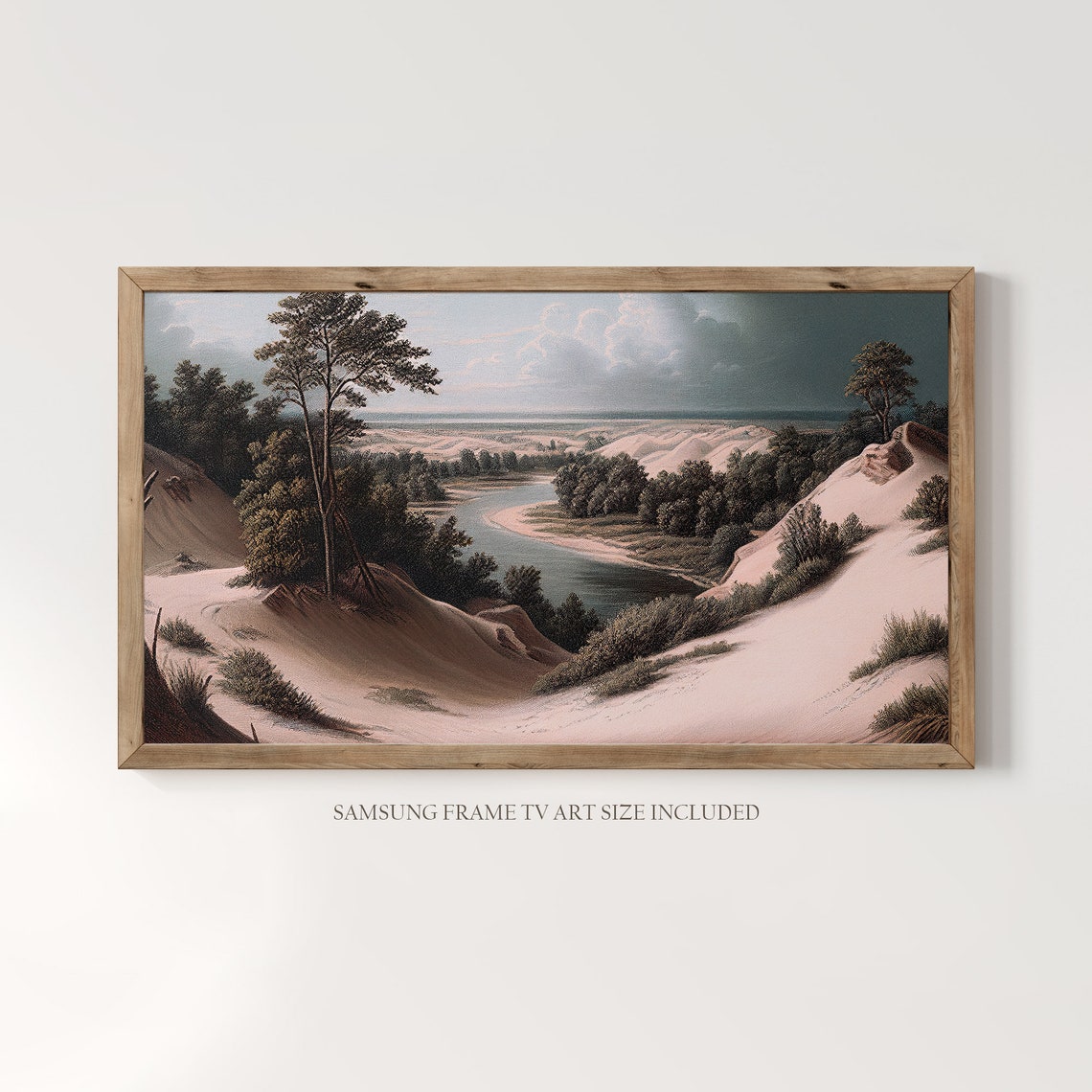 Indiana Dunes National Park Vintage Oil Painting Indiana Usa Instant 173 - Image 3