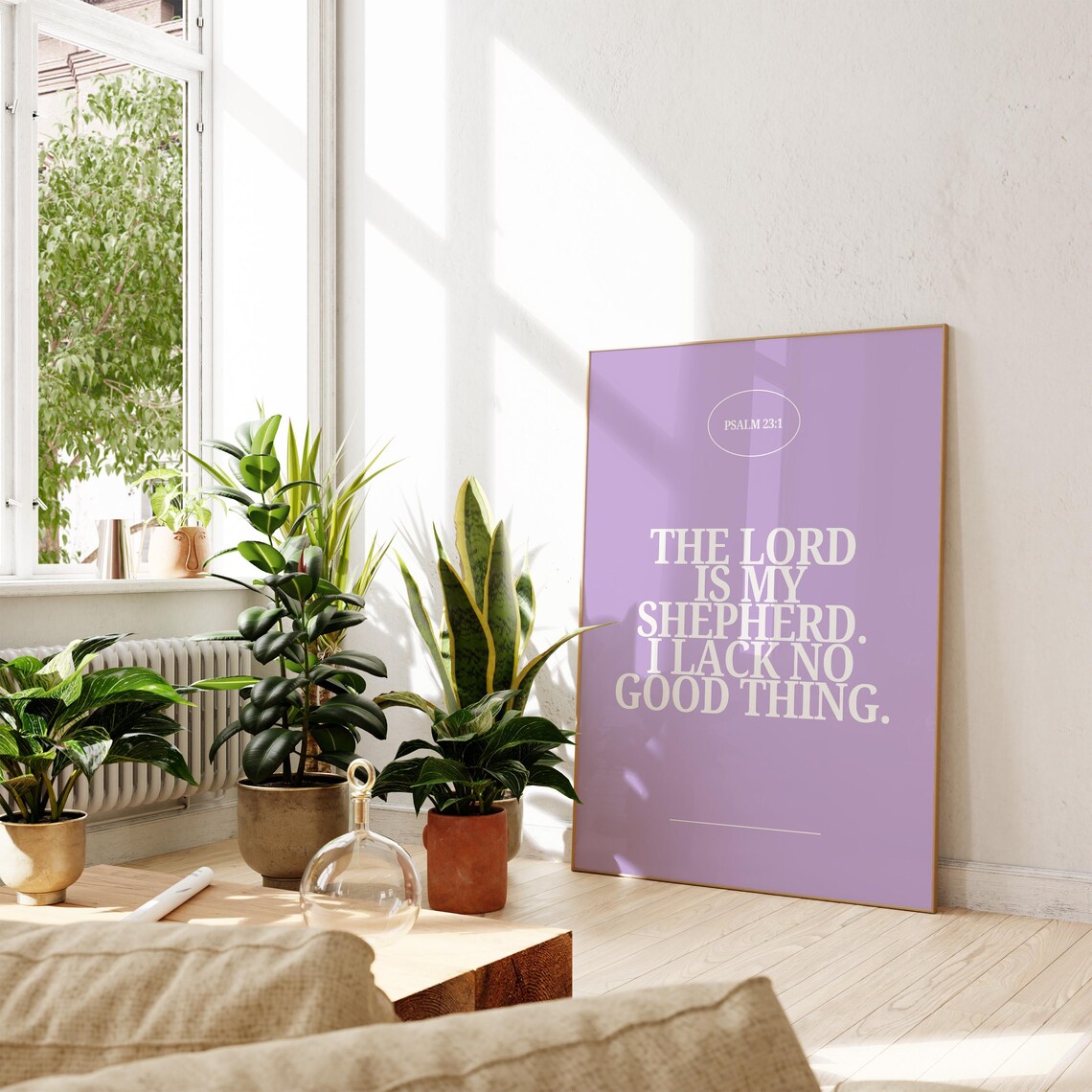 Psalm 23 Christian Quote Poster, Minimalist Decor - Image 4