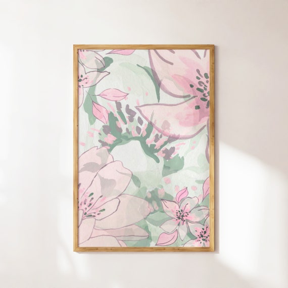Coastal Wall Art Christian Wall Art Floral Coastal Granddaughter Prints Bible Verse Wall Art Colorful Pastel Gallery Set Printables