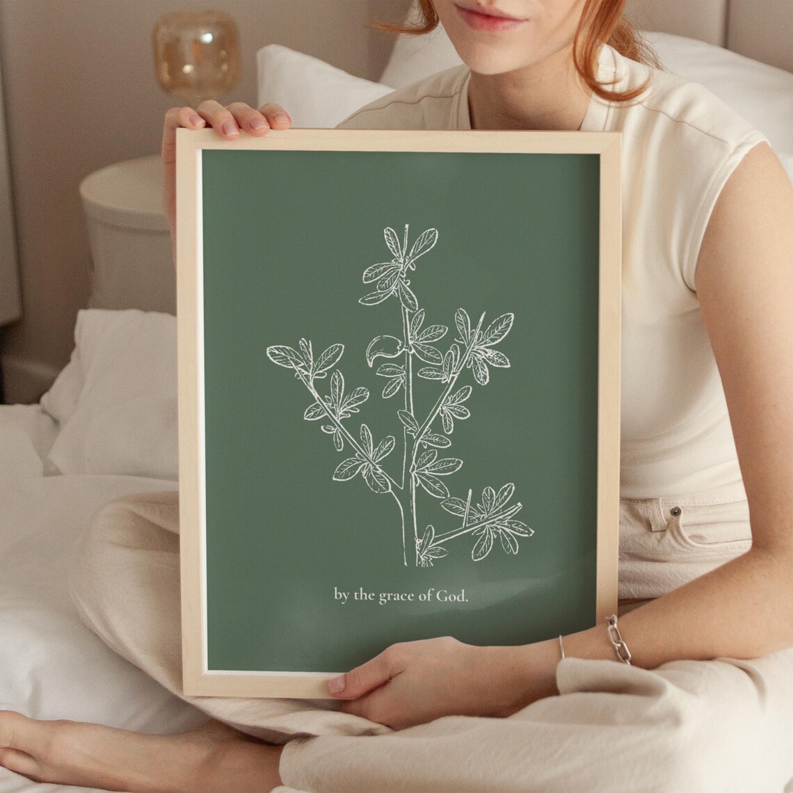 Grace Of God Christian Quote, Minimalist Wall Art Print - Image 3