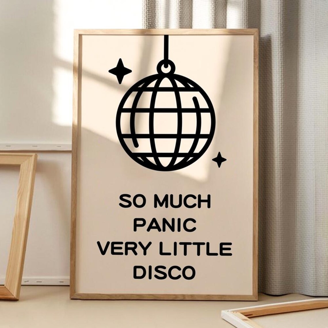 So Much Panic, Very Little Disco Retro Poster
