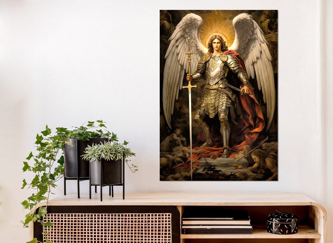 St Michael The Archangel Roman Catholic Art Print