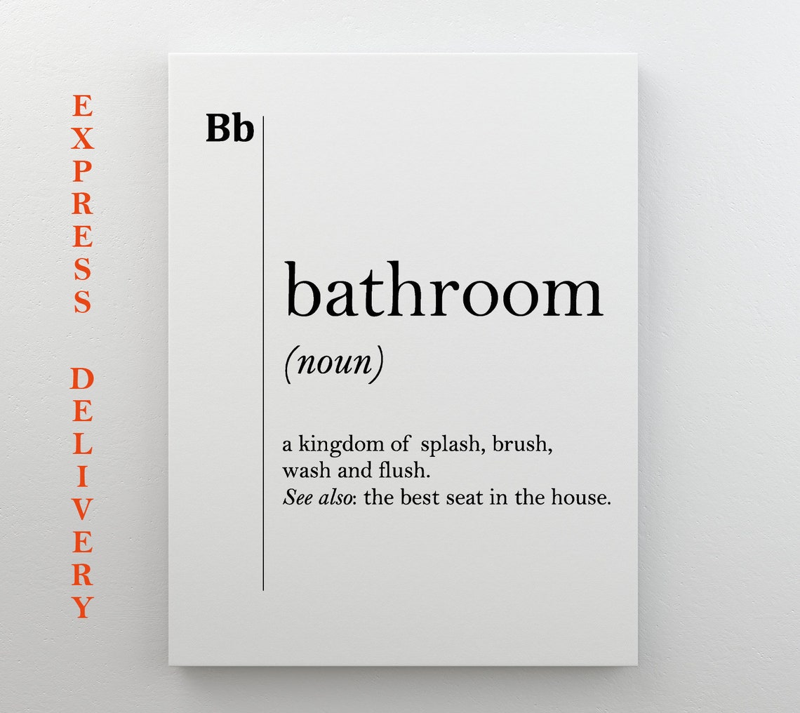 Bathroom Funny Definition Print Kingdom Of Splash Gift for Guests - Image 4