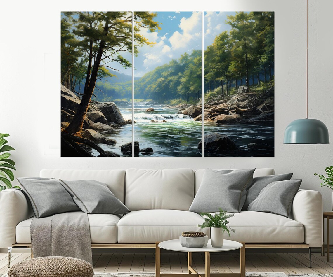 Wisconsin River, Wisconsin Dells Landscape Art Print - Image 4