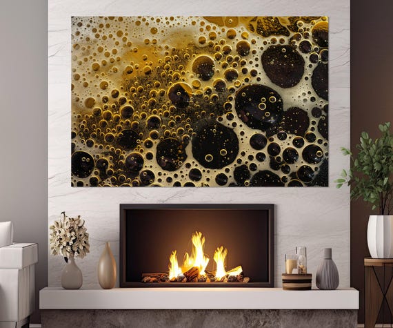 Craft Beer Painting Print Abstract Beer Wall Art Kitchen Wall Art Pub Wall Decor Man Cave Wall Art Framed And Ready To Hang