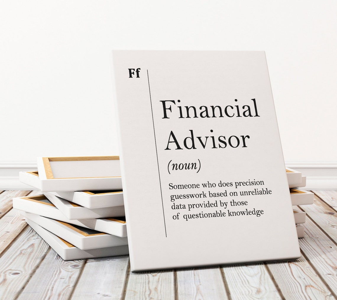 Financial Advisor Funny Definition Print Finance Gift for Offices - Image 3