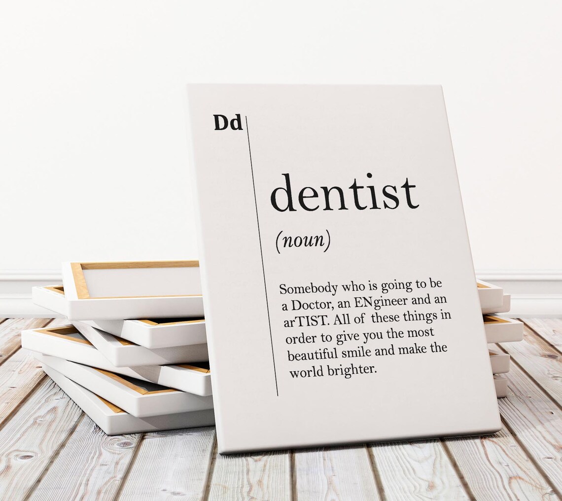 Dentist Definition Poster, Dental Office Decor - Image 3