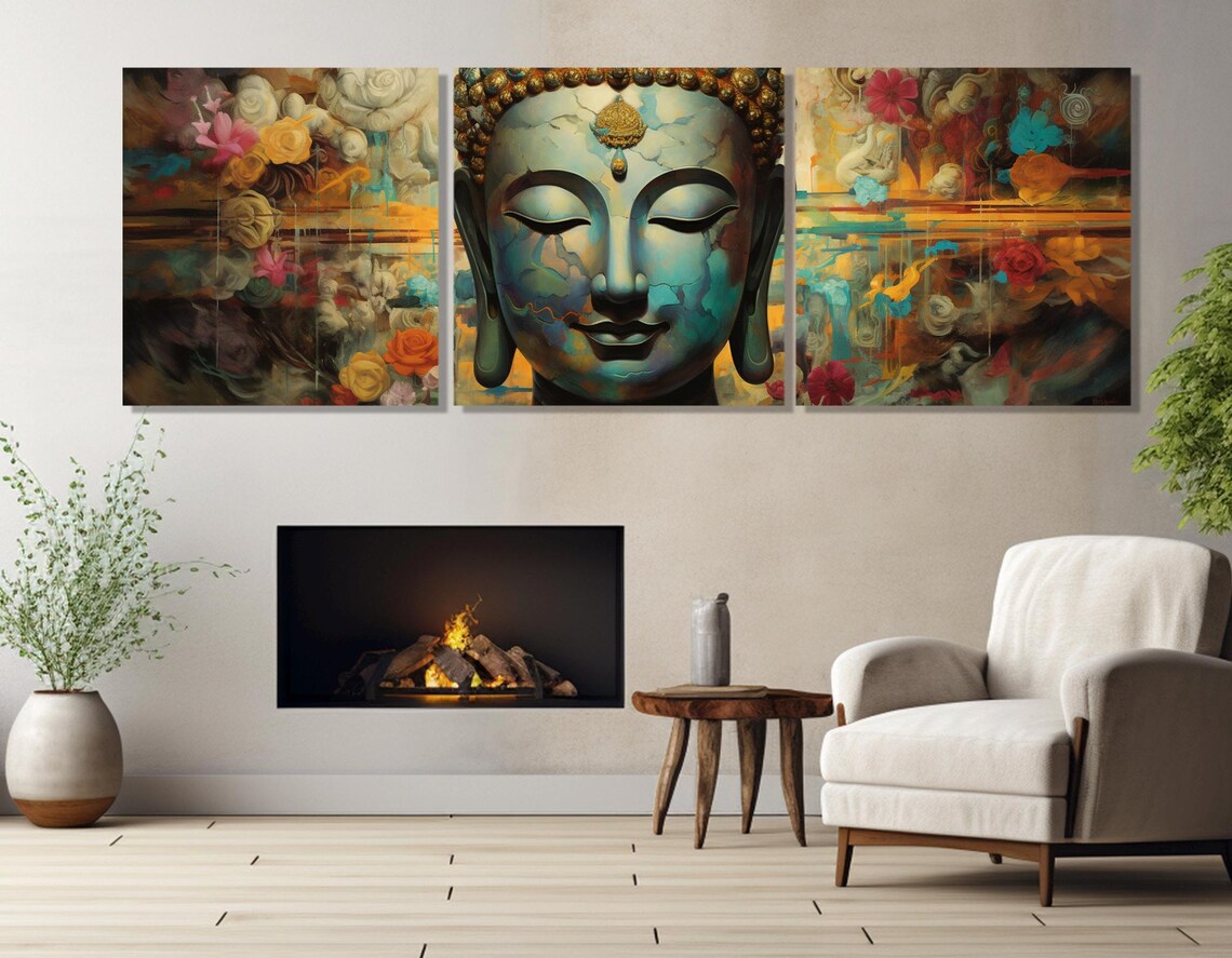 Buddha Abstract Buddhist Meditation Art Print - Image 4