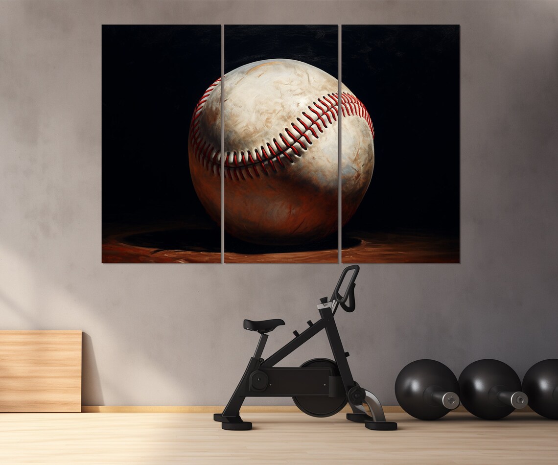 Abstract Baseball Art Print, Baseball Fan Gift - Image 3