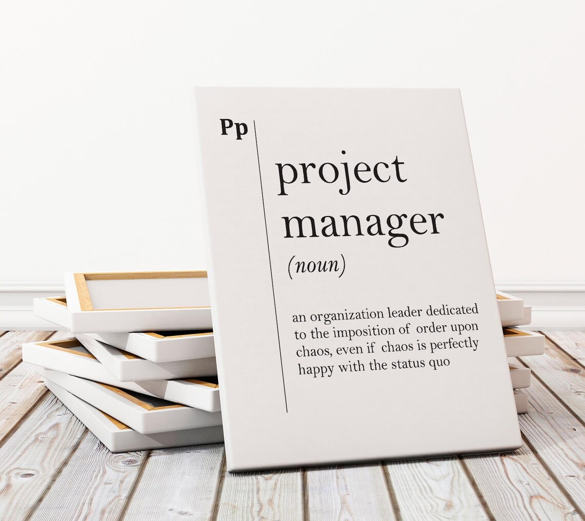Project Manager Definition Print, Manager Gift - Image 3