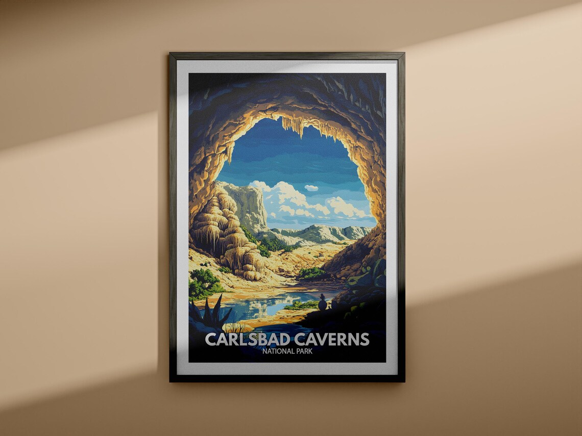 Carlsbad Caverns National Park Travel Poster - Image 3