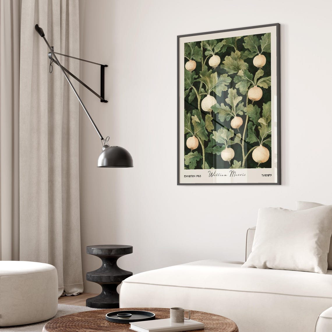 William Morris Turnip Botanical Garden Vintage Exhibition Poster - Image 2