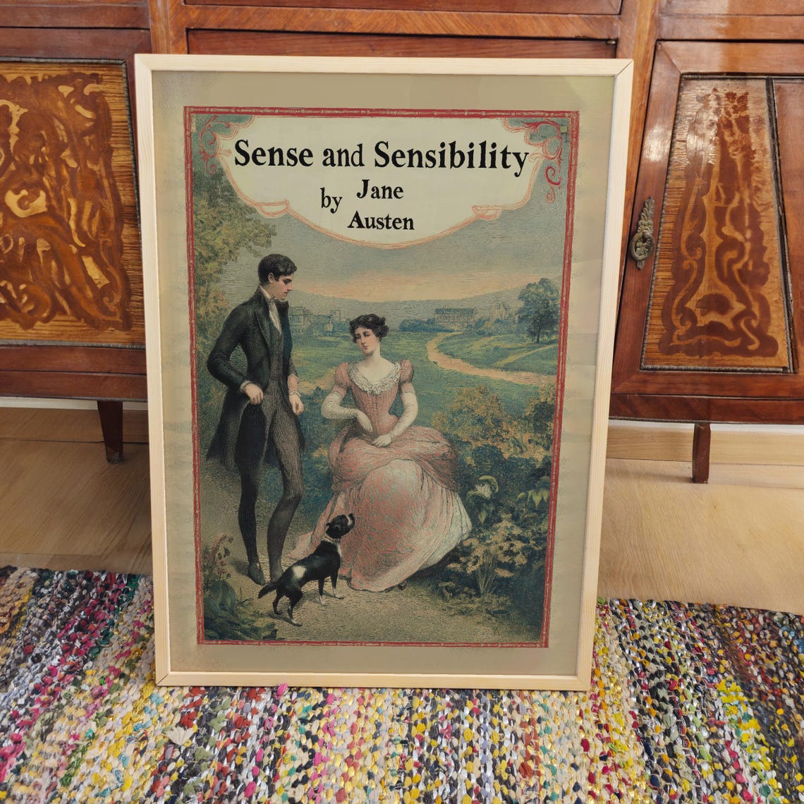 Sense And Sensibility Jane Austen Vintage Book Cover Art Poster - Image 3
