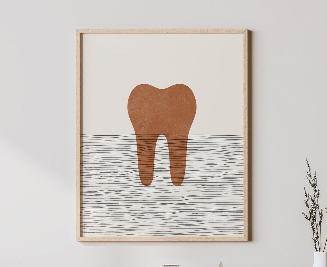 Boho Tooth Minimalist Art Print