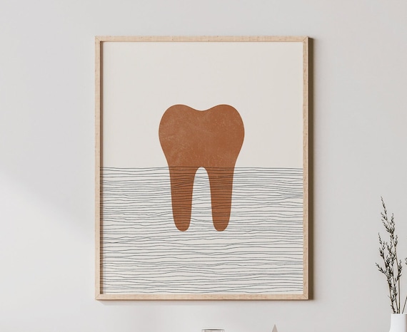 Boho Tooth Minimalist Art Print