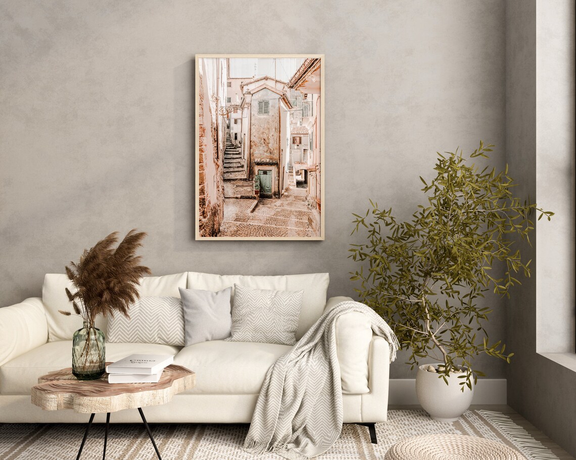 Italy Pastel Street Poster, Europe Travel Poster - Image 2
