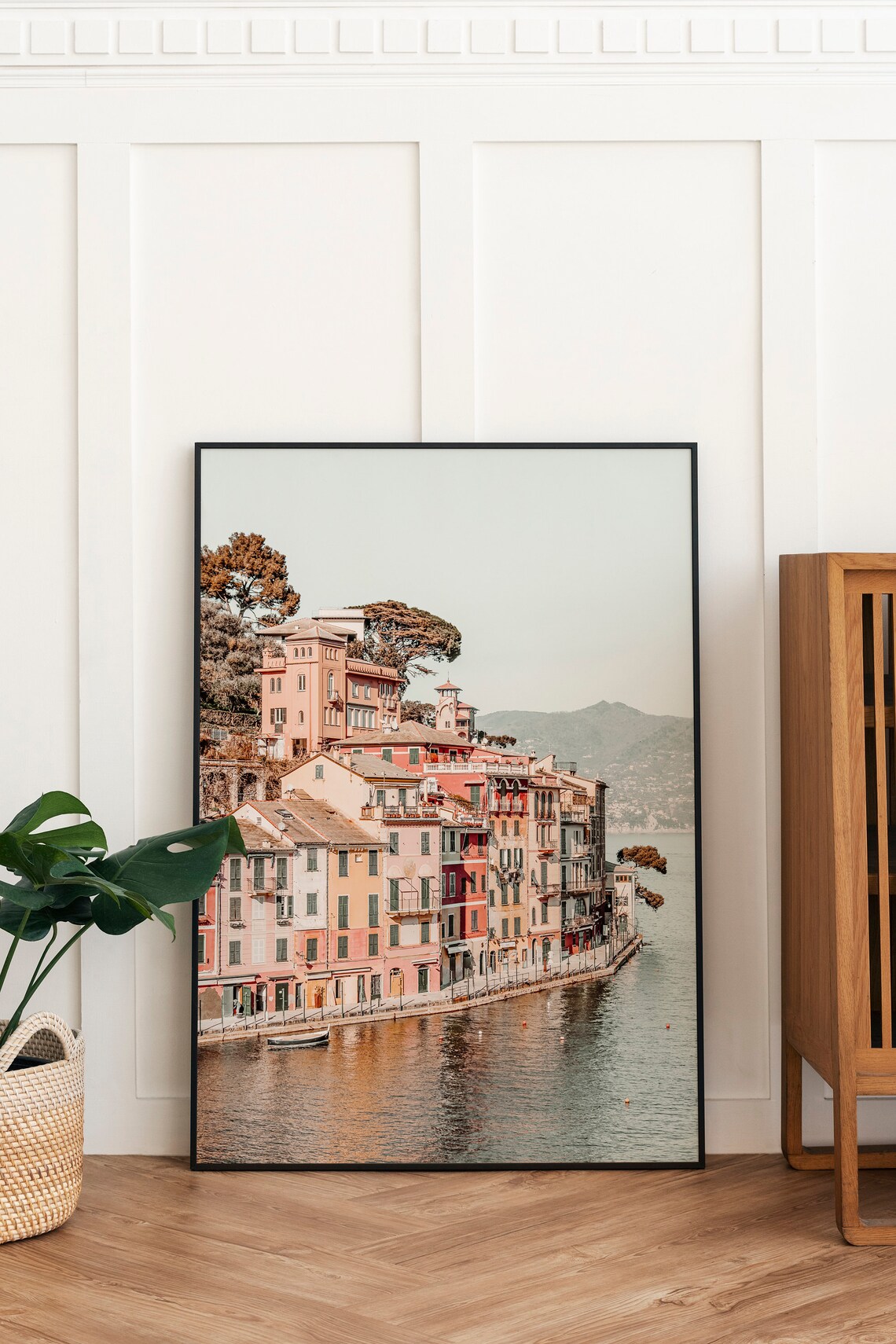 Portofino Colorful Waterfront Houses Italy Coastal Travel Wall Print - Image 2