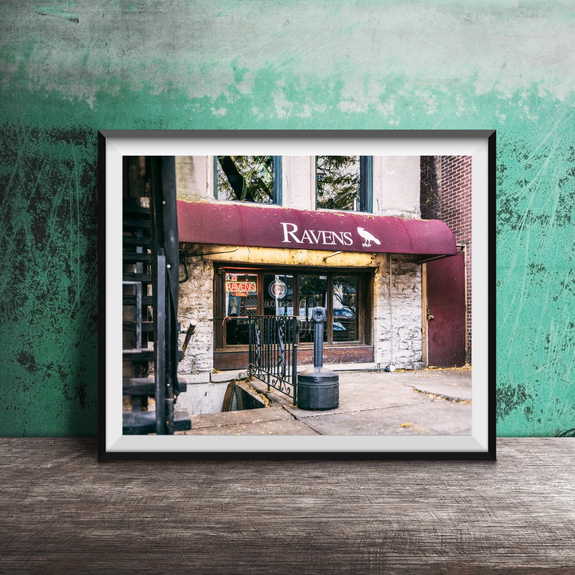 Ravens Bar Lincoln Park Chicago Awning Storefront Photo Poster