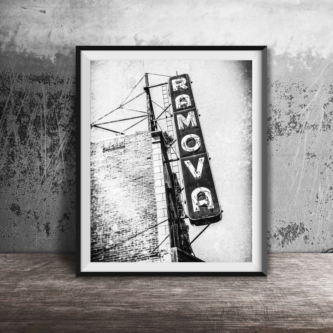 Bridgeport Chicago Ramova Theatre Neon Sign Poster - Image 2