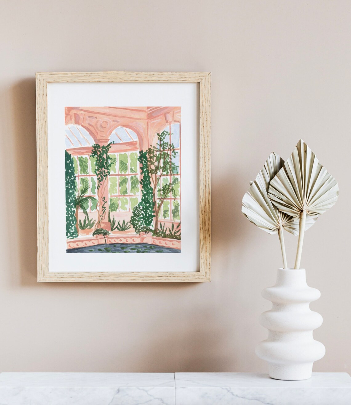 Peaceful Botanical Garden Art Print, Sabina Fenn - Image 2