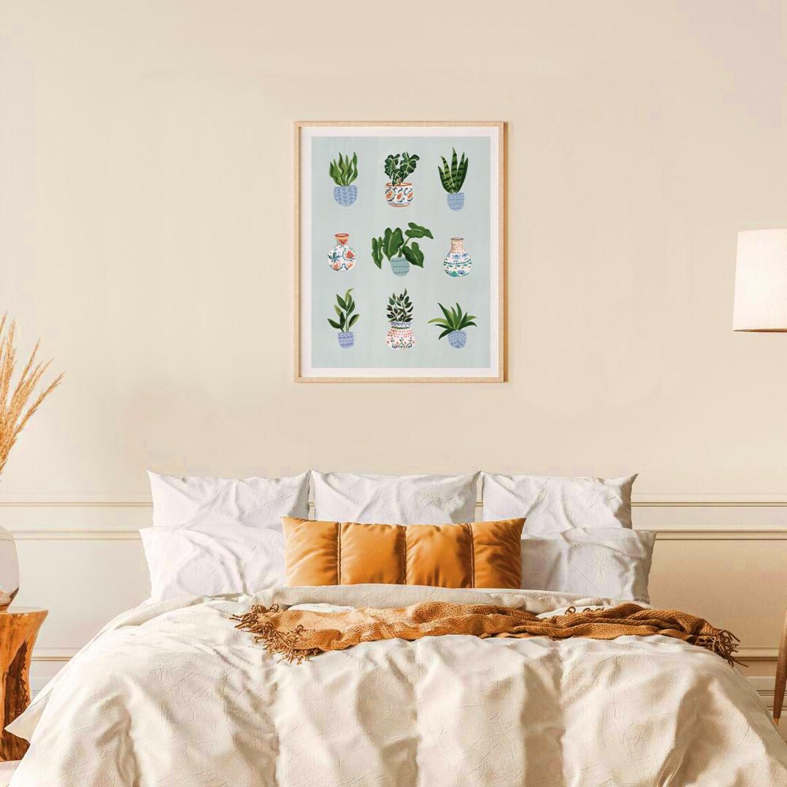 Watercolor Plants Art Print, Lush Botanical Decor - Image 3