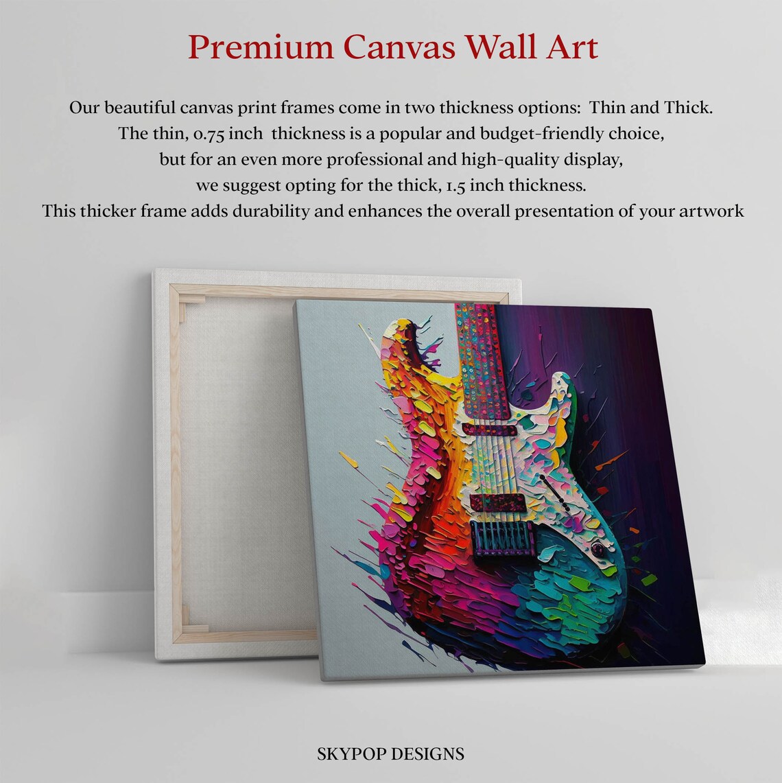 Guitar Music Wall Art, Music-Themed Poster Print - Image 2