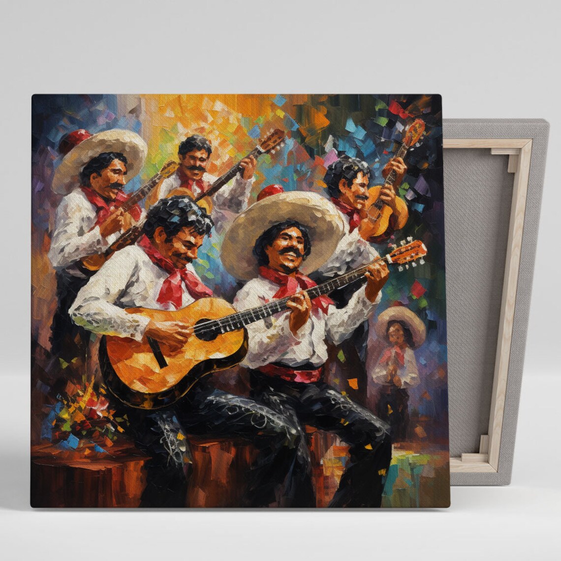 Mariachi Band Modern Wall Art Print, Living Room Decor