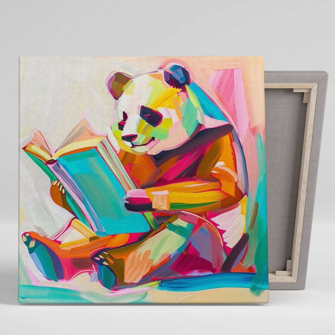Panda Whimsical Contemporary Decor Wall Art Print