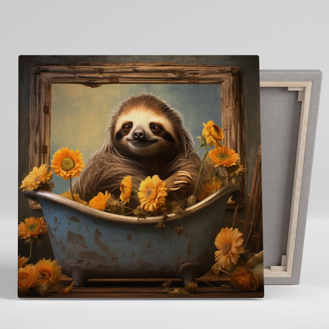 Whimsical Sloth Art Print, Children's Room Decor