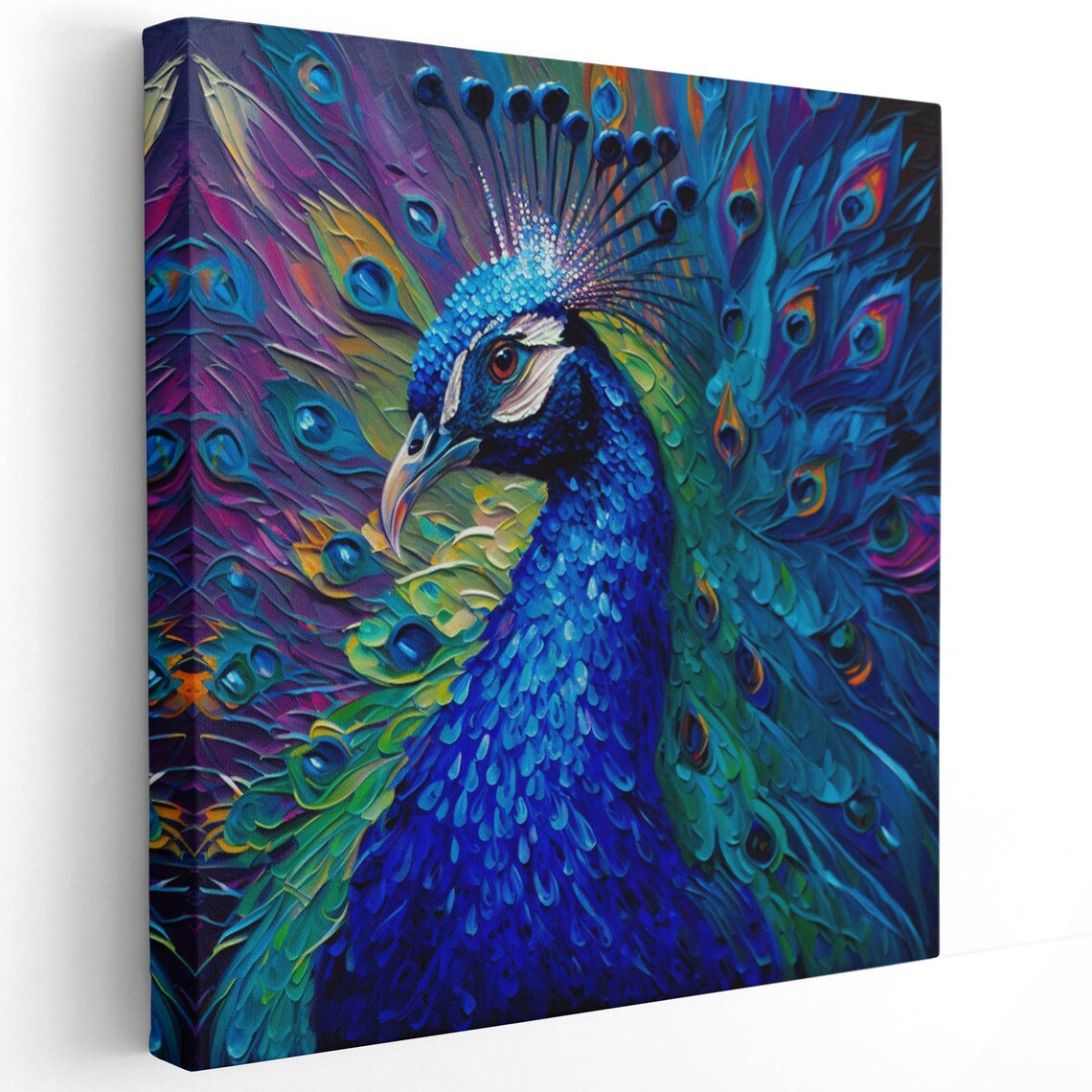 Elegant Peacock Poster Print, Bird Wall Decor - Image 2