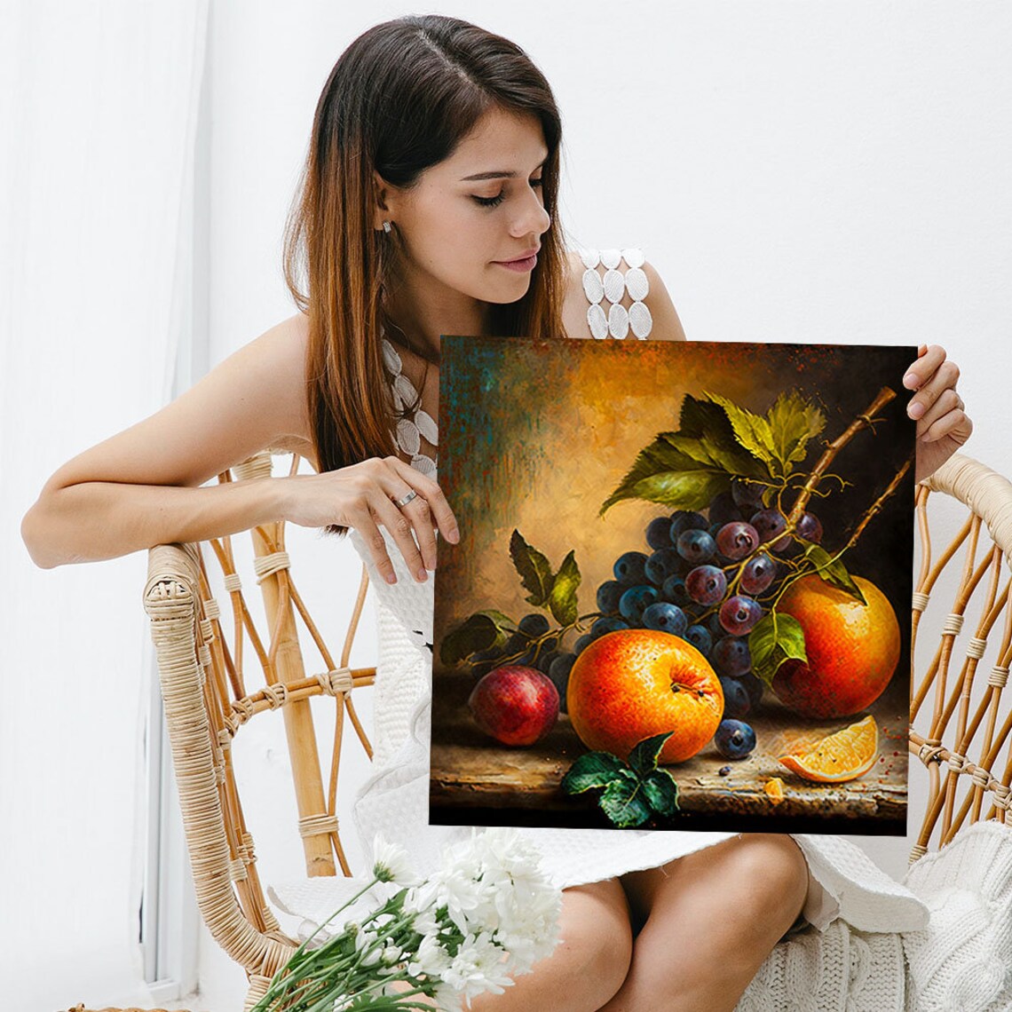 Fruit Still Life Art Print, Living Room Decor - Image 3