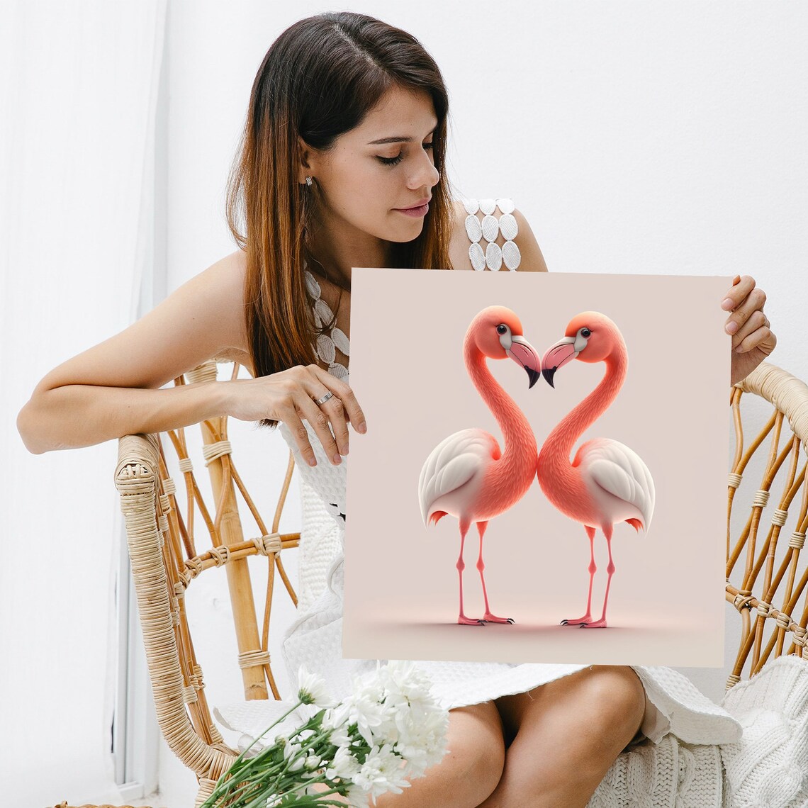 Flamingo Fever, Tropical Animal Theme Art Print - Image 5
