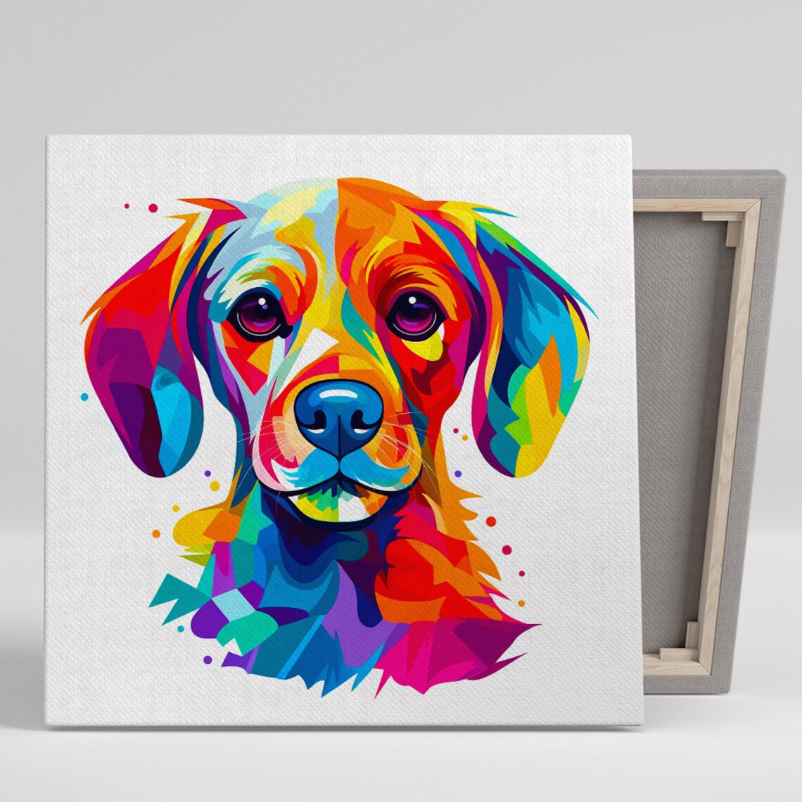 Beagle Whimsical Contemporary Dog Poster Print