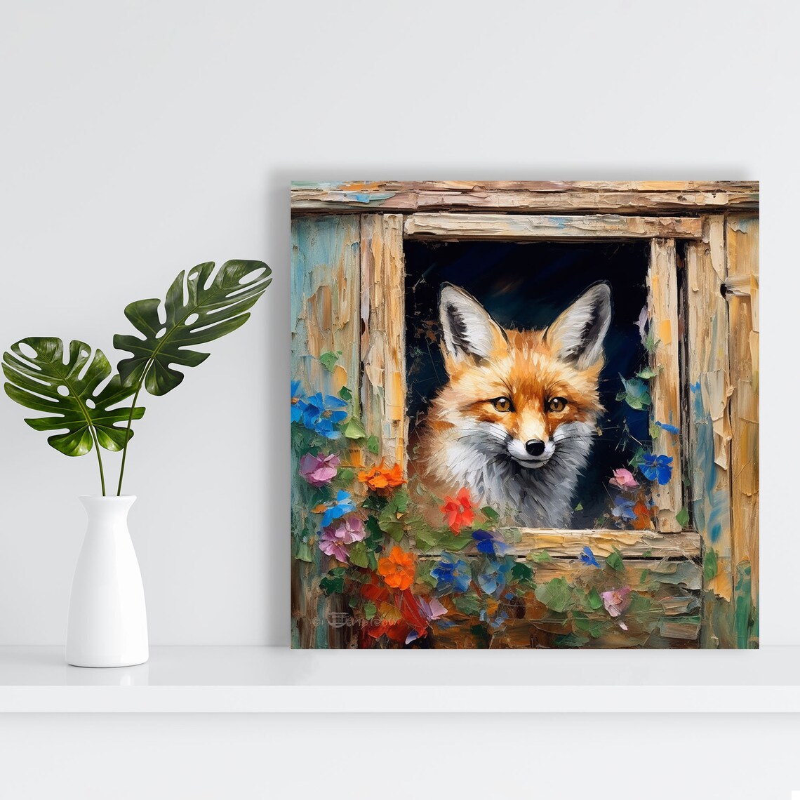Fox Wall Art Print for Living Room and Office - Image 2