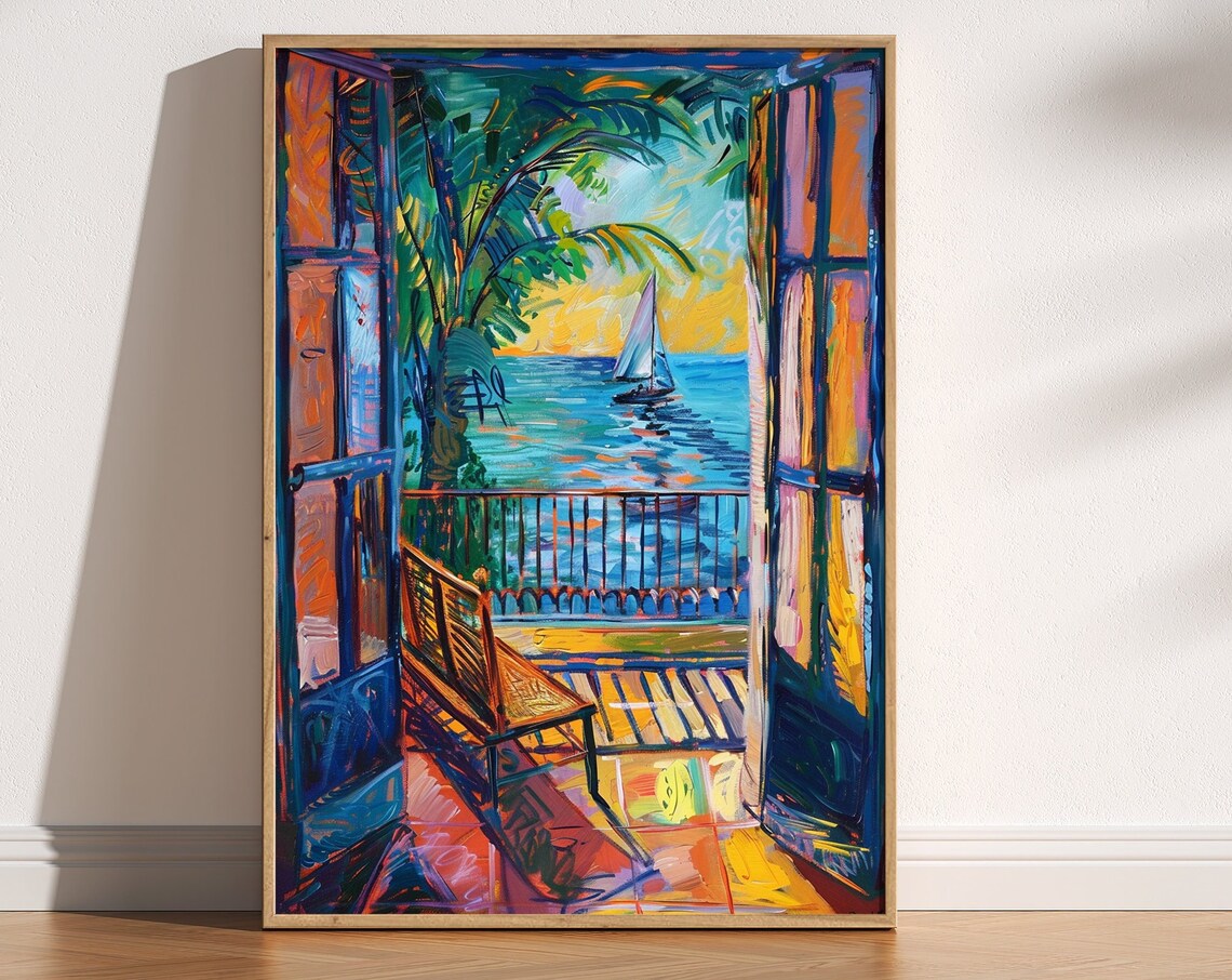 Open Window, Matisse-Inspired Fauvism Art Print