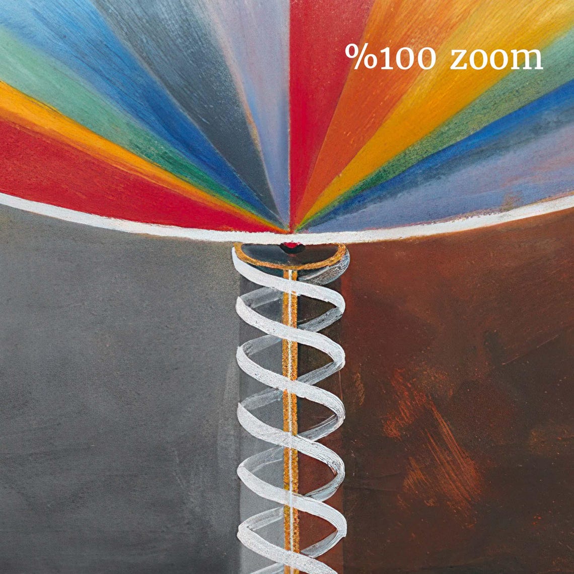 Hilma Af Klint Pastel Circle Heart Rainbow Abstract Art Print - Image 3