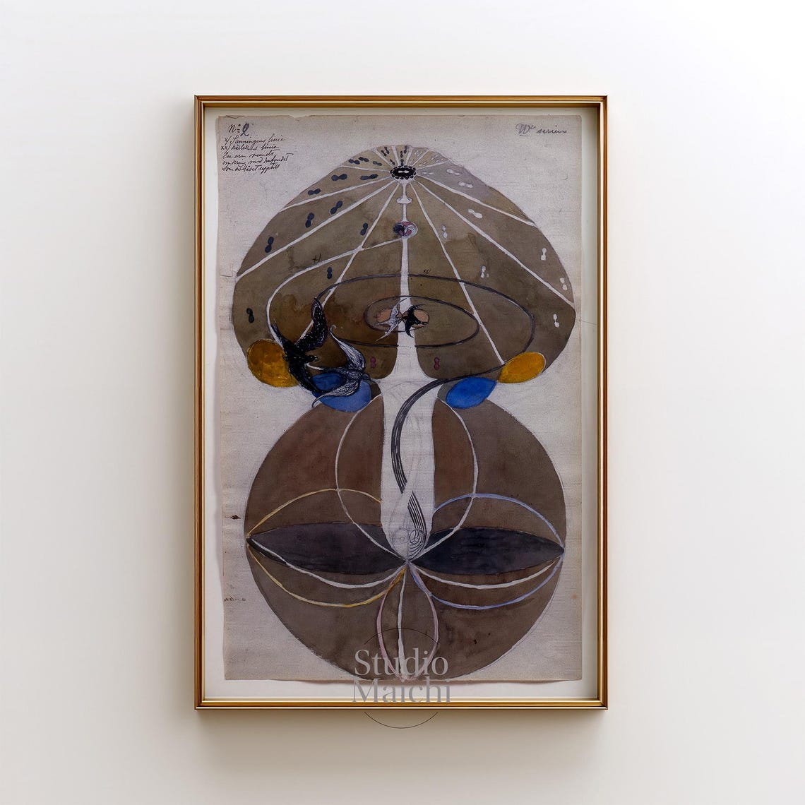 Hilma af Klint Swan Series Spiritual Geometric Abstract Art Poster