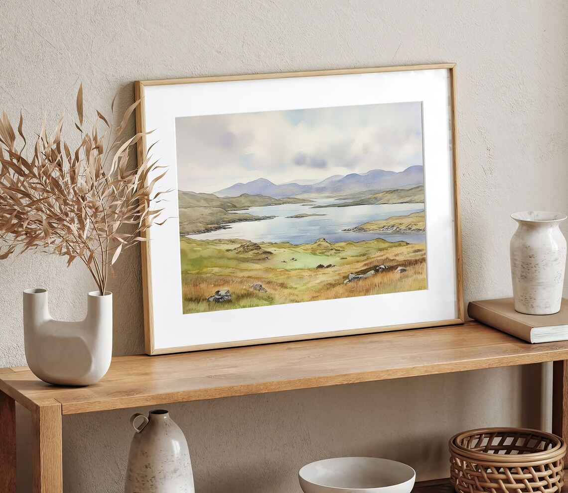 County Kerry Watercolor Landscape Art Print, Ireland - Image 3
