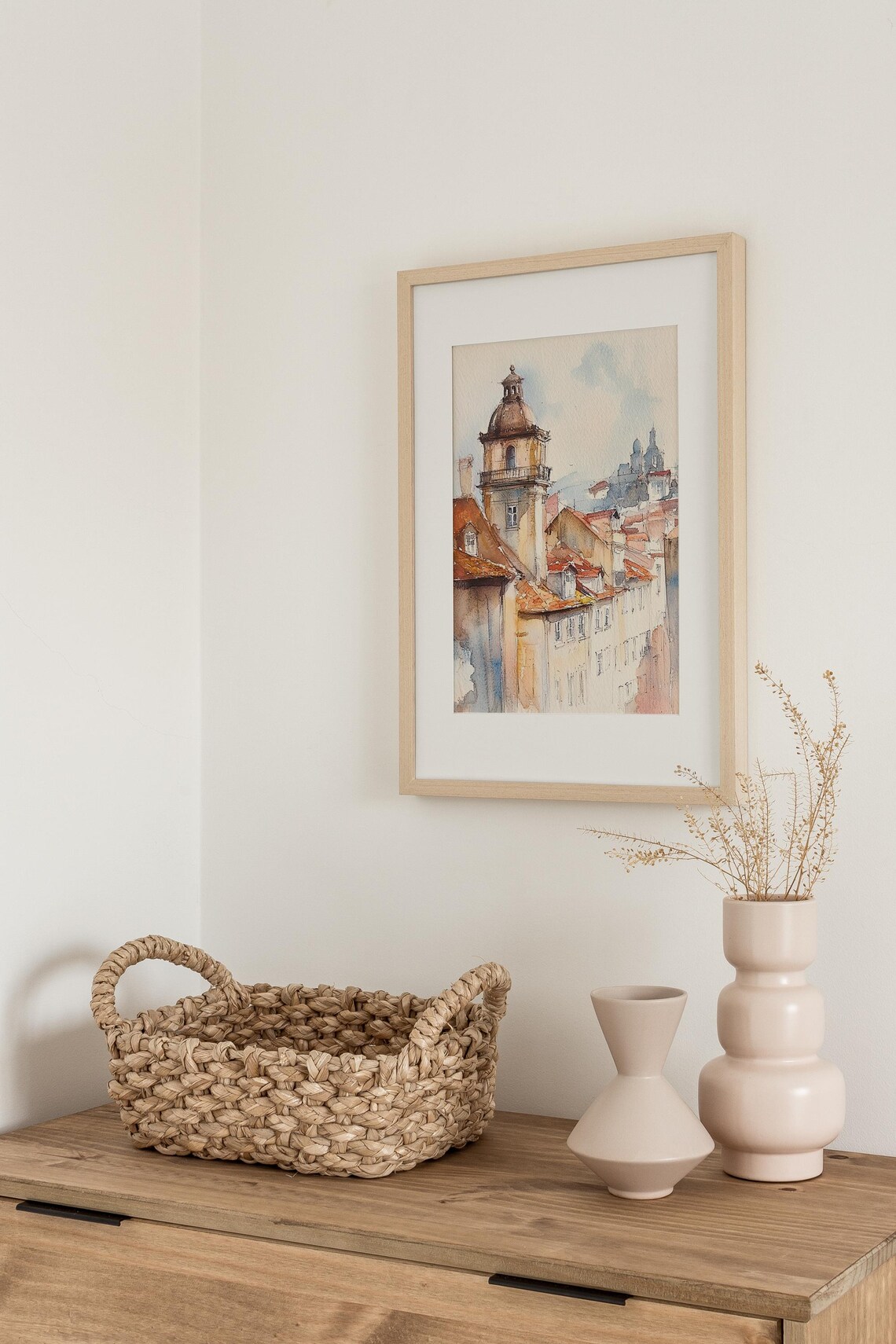 Porto Watercolor Art Print, Portugal Cityscape - Image 3