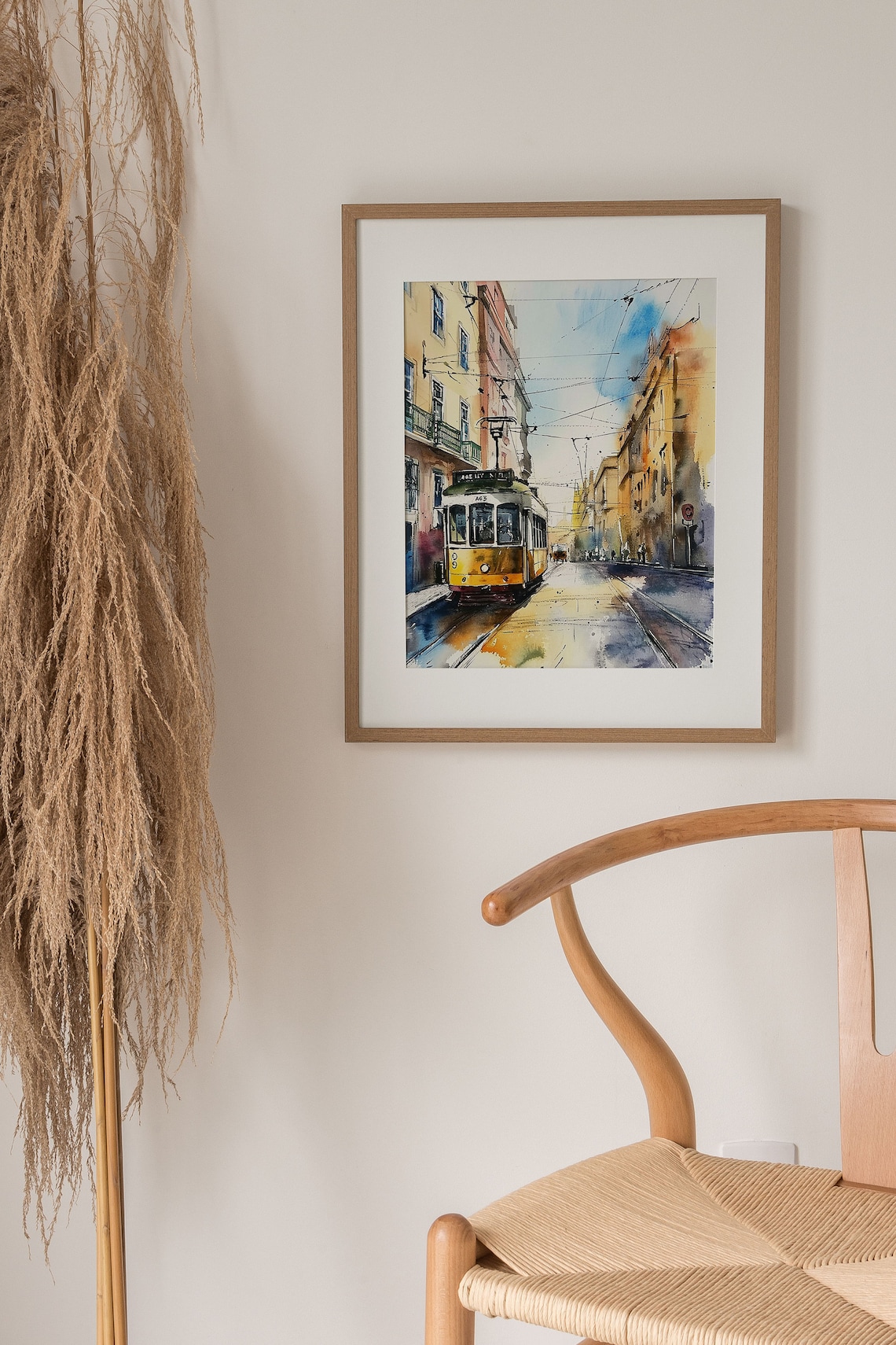 Lisbon Watercolor Art Print, Portugal Cityscape - Image 5