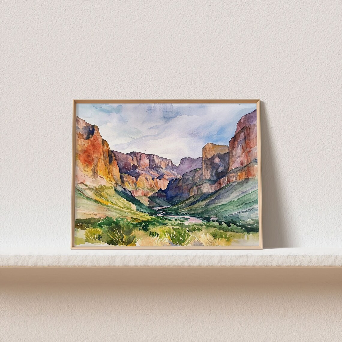 Big Bend National Park Watercolor Art Print - Image 2