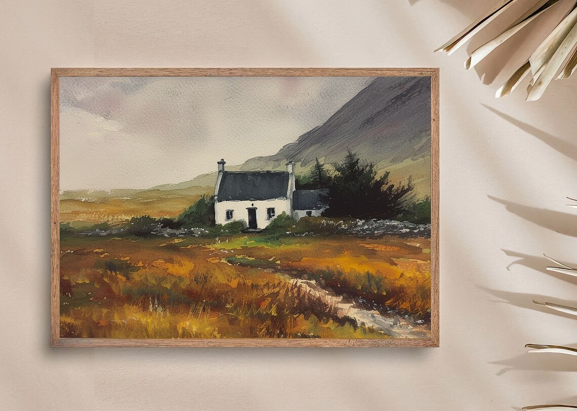 Slieve League County Donegal Art Print, Irish Cottage - Image 2