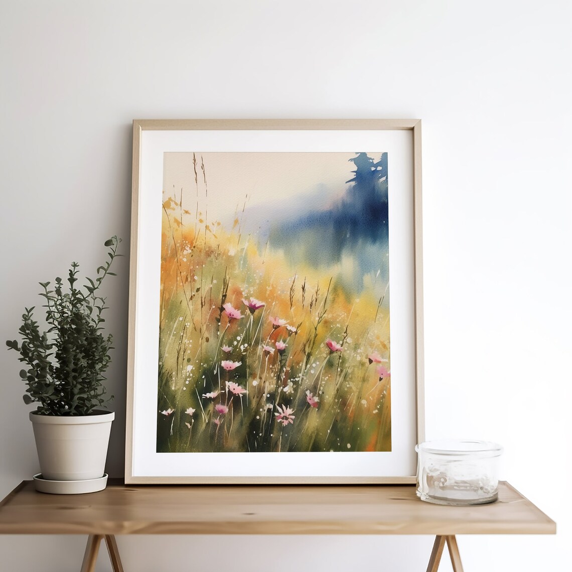 Wildflowers Watercolor Vermont Art Print, Mountain Flowers - Image 2