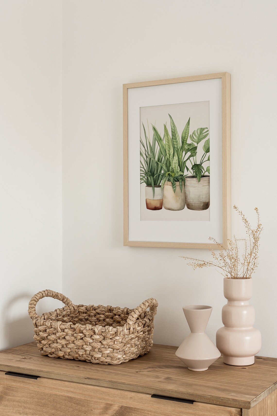 House Plant Botanical Watercolor Art Print, Monstera - Image 2