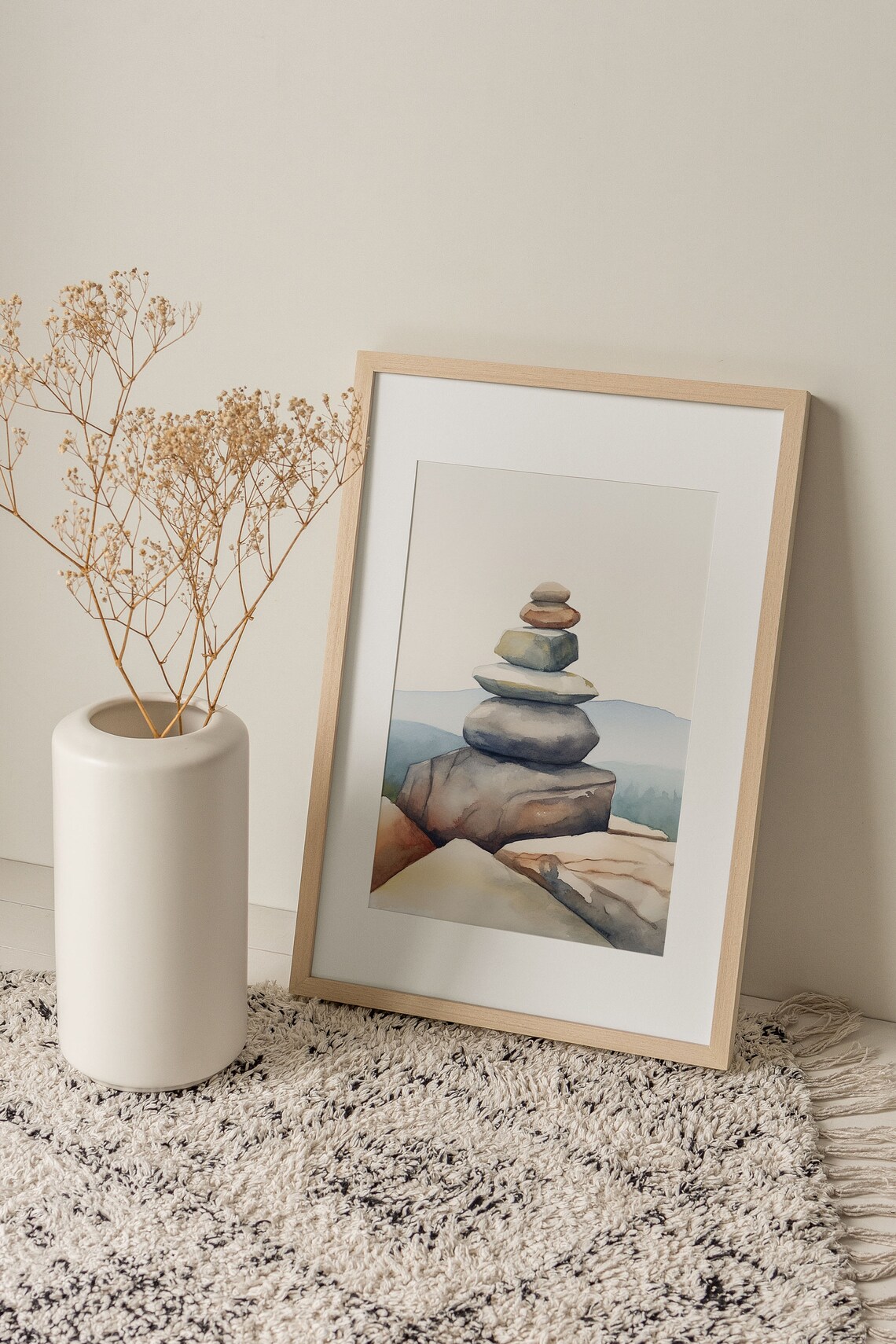 Balanced Rocks in the Adirondacks, Watercolor Art Print - Image 5