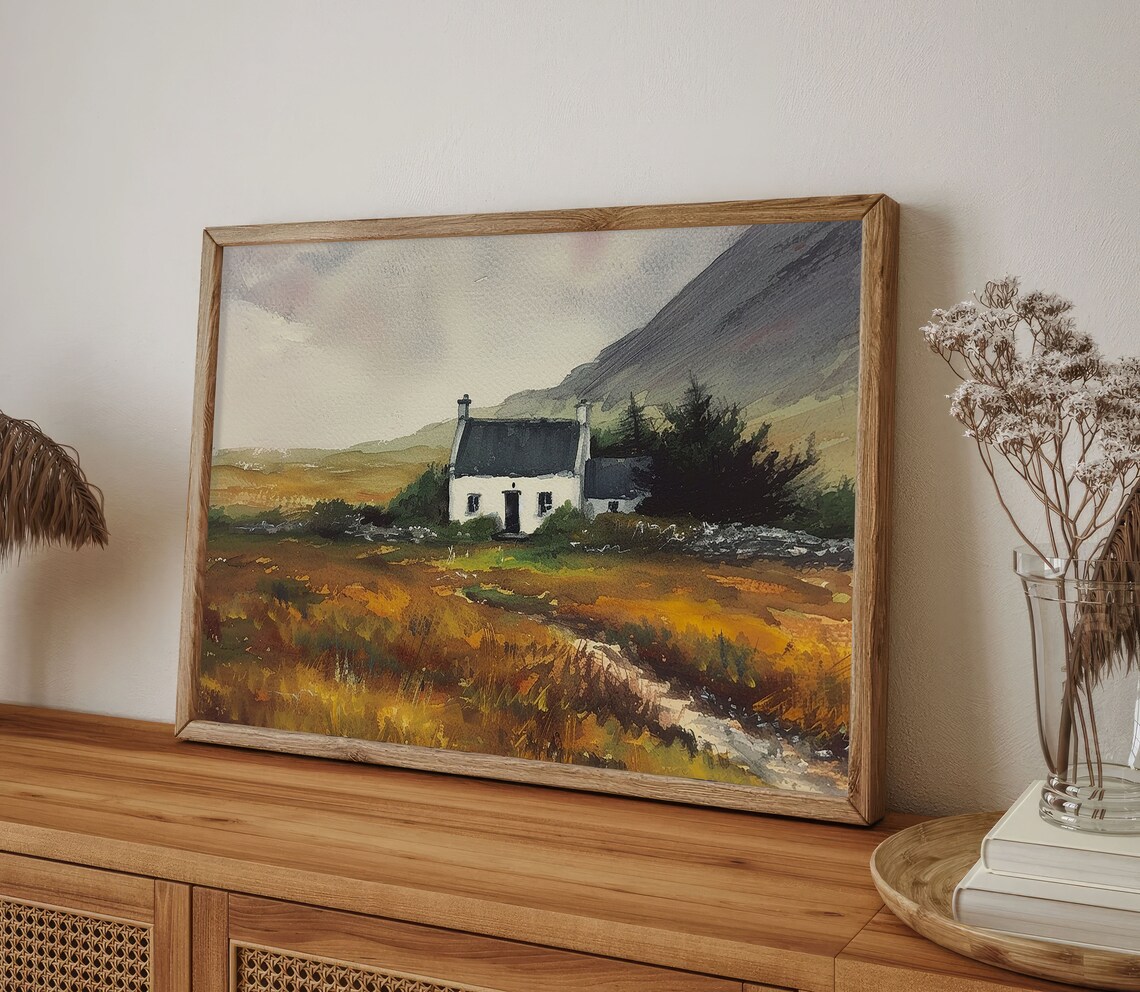 Slieve League County Donegal Art Print, Irish Cottage - Image 3