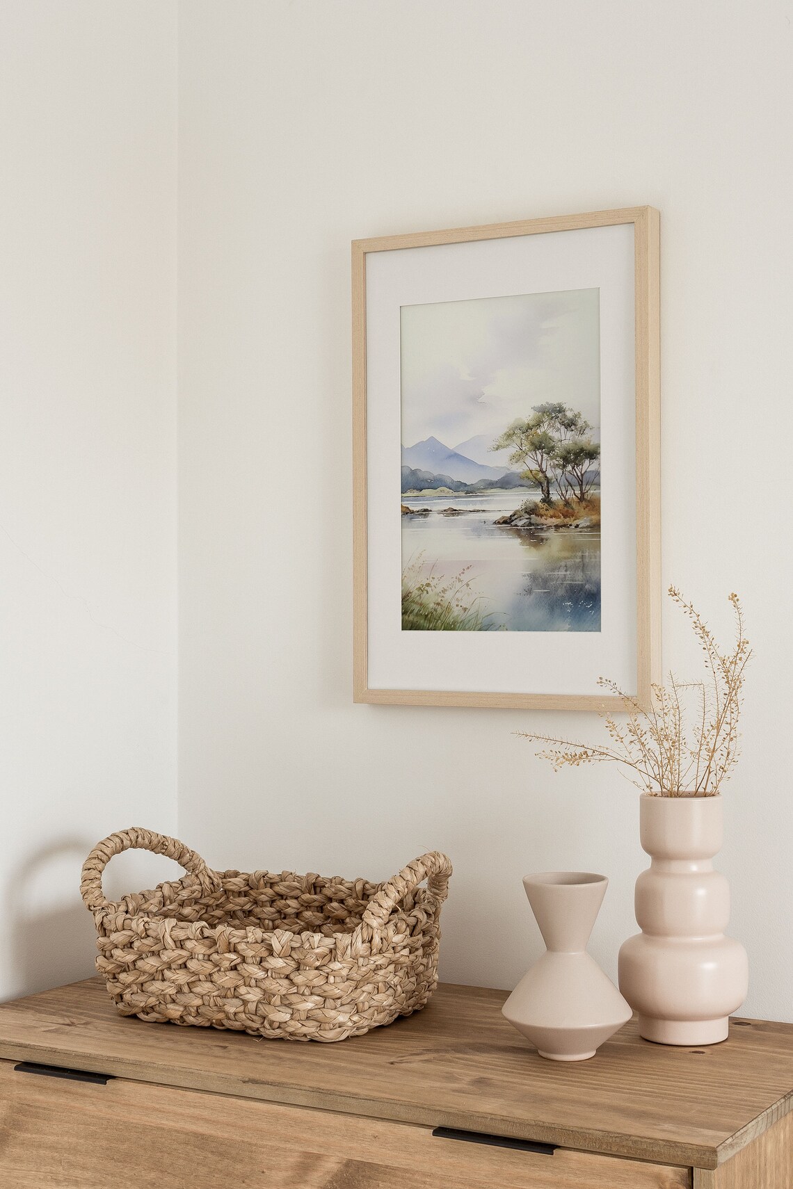 Killarney Lakes Watercolor Print, Irish Landscape Art - Image 2