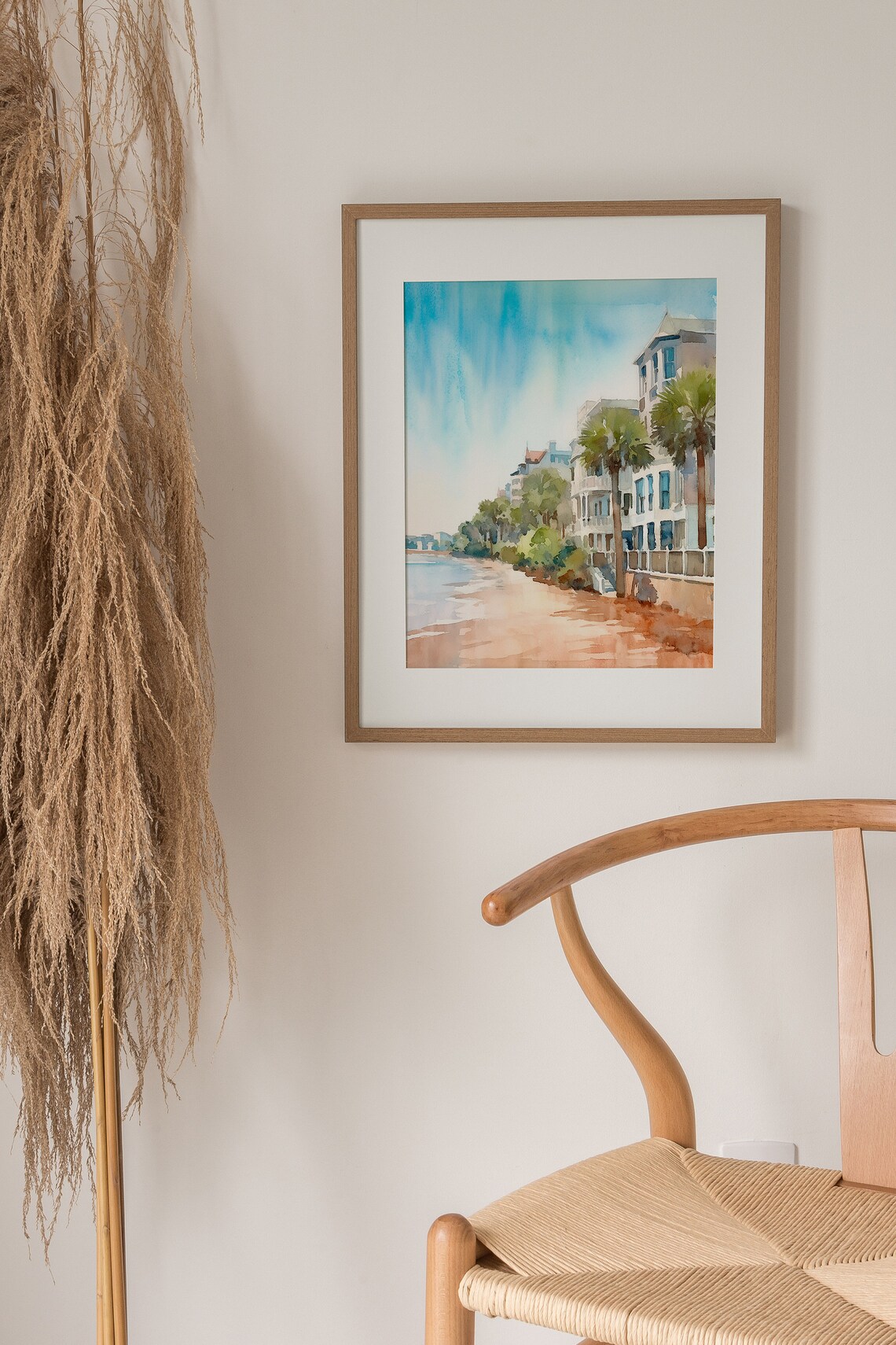 The Battery Charleston Watercolor Travel Poster - Image 5
