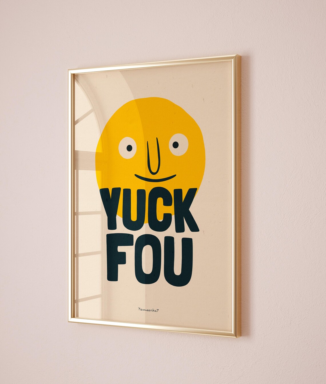 Yuck Fou Funny Quote Retro Wall Art Print - Image 3